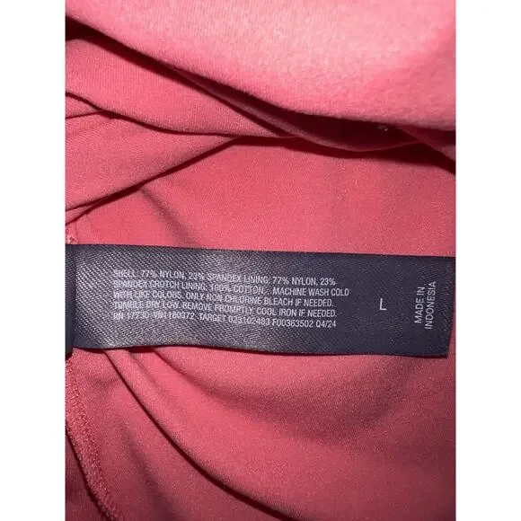 Auden Bodysuit Womens Large Pink Short Sleeve Snap Gusset Luxury Collection - Picture 5 of 8